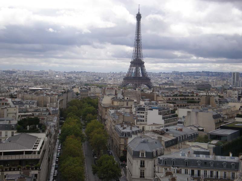 Eiffel Tower from Arc de Triomphe