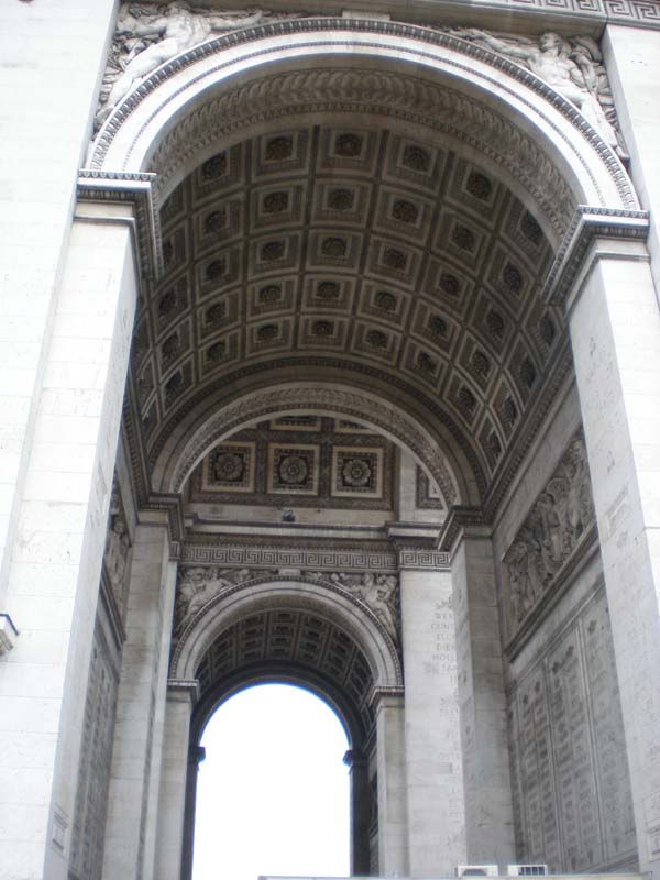 Looking up inside Arch
